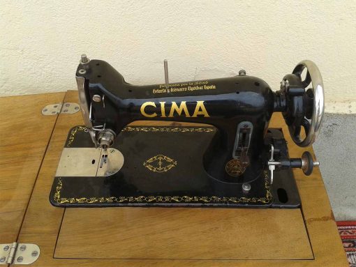 Mueble máquina coser antigua CIMA | El Viejo Odeón