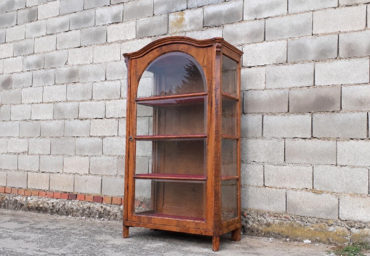 Vitrina expositora antigua estilo inglés Victoriano s.XIX. Estantería Librería Mueble Librero antiguo.