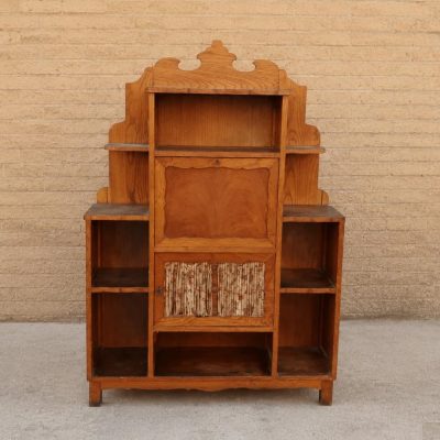 Estantería librería antigua estilo provenzal francés secreter. Mueble auxiliar librero antiguo estilo rústico.
