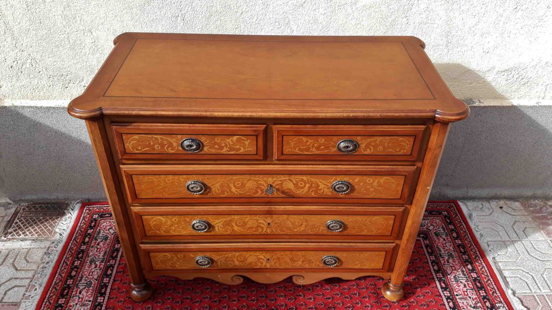 Cómoda antigua estilo inglés Victoriano. Mueble Sinfonier Cajonera Gran