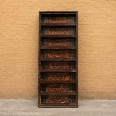 Artesonado antiguo 250x100cm. Techo madera Alfarje antiguo. Mueble Estantería Librería Librero.