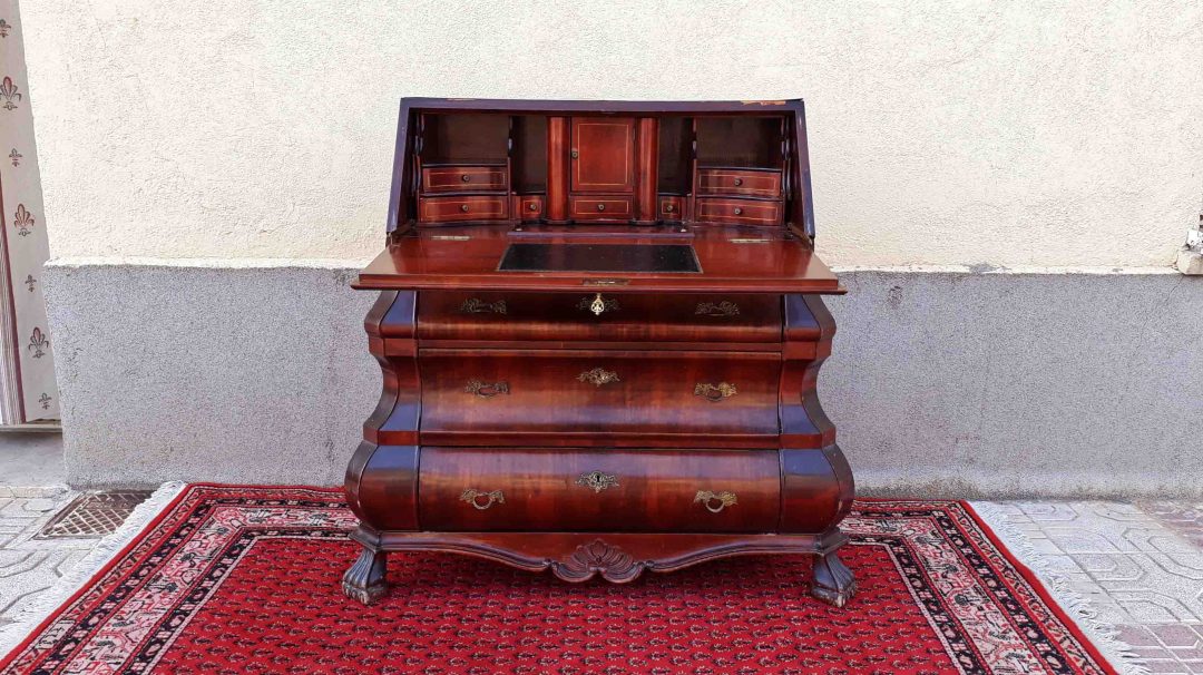 Bureau antiguo estilo Chippendale. Escritorio secretaire antiguo estilo