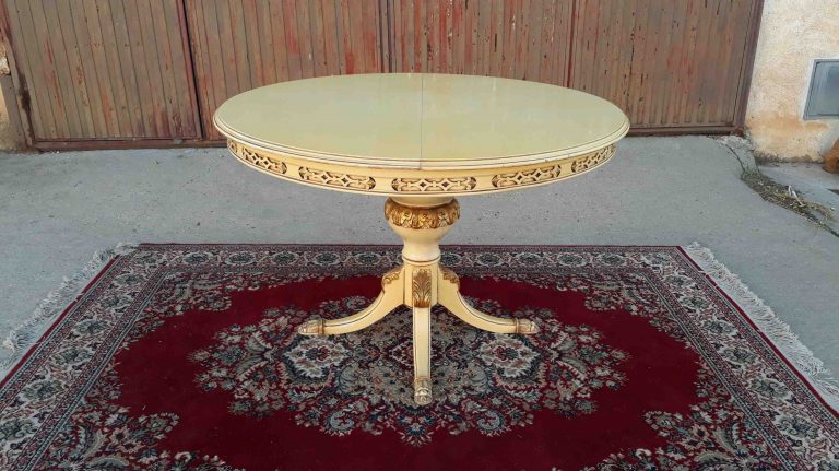 Mesa de salón antigua vintage estilo inglés Hepplewhite. | El Viejo Odeón