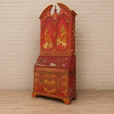 Buró Bureau antiguo estilo Chino. Escritorio secreter canterano antiguo estilo inglés Estantería.