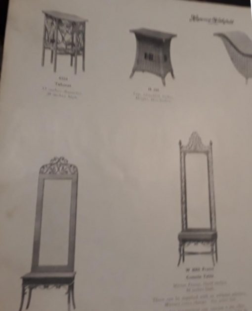 Mueble Tocador Consola con Espejo antiguo original Heywood Brothers & Wakefield s.XIX. - Imagen 18