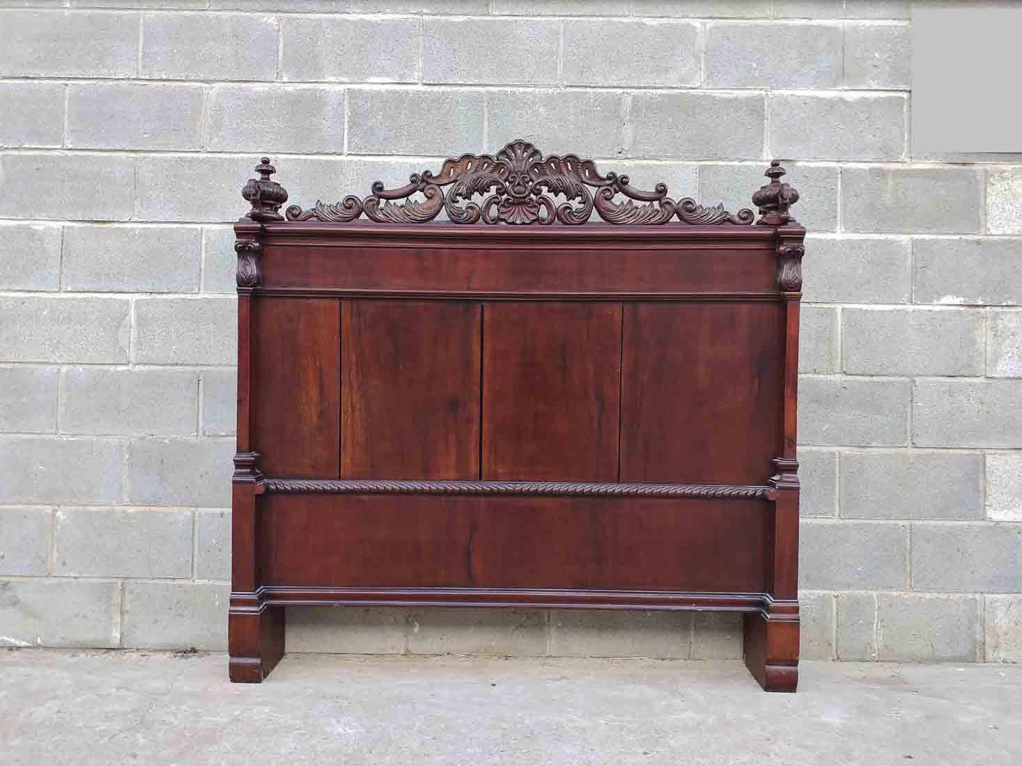 Cabecero Antiguo Estilo Isabelino 150 Cm Caoba Cama Antigua Cabecero Cabecero Antiguo Estilo Isabelino 150 Cm Caoba Cama Antigua Cabecero