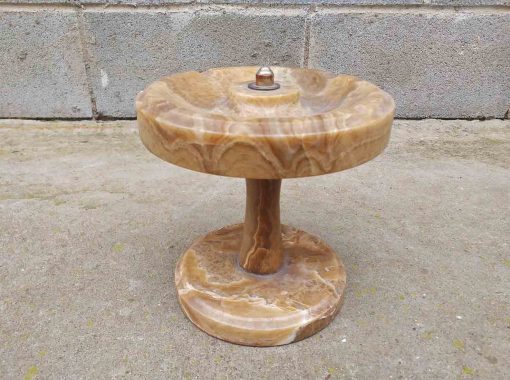 Cenicero antiguo mármol estilo Art Decó. Cenicero antiguo columna mármol.