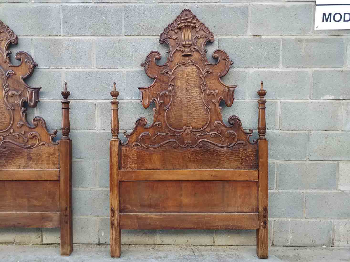 2 Cabeceros Antiguos Estilo Barroco Tipo Olot 100 Cm Largo Cama 2 Cabeceros Antiguos Estilo Barroco Tipo Olot 100 Cm Largo Cama