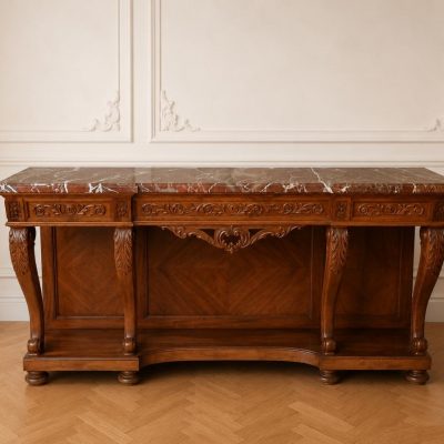 Consola antigua estilo Luis XV 180 cm. Mueble gran Consola antigua grande estilo Isabelino.