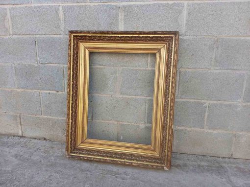 Marco antiguo pan de oro s.XIX. Marco antiguo para Cuadro o Espejo antiguo. - Imagen 2