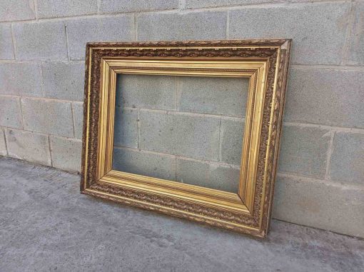 Marco antiguo pan de oro s.XIX. Marco antiguo para Cuadro o Espejo antiguo.