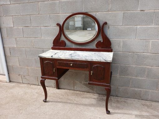 Tocador antiguo estilo Luis XV. Mueble Auxiliar Lavabo antiguo. Consola antigua Isabelino Inglés.