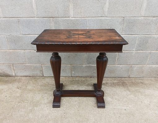 Consola Mesa Auxiliar antigua estilo Art Decó (75 cm). Mueble Auxiliar antiguo Columnas Modernista.