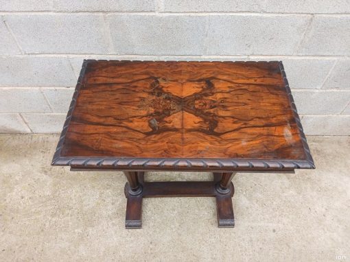 Consola Mesa Auxiliar antigua estilo Art Decó (75 cm). Mueble Auxiliar antiguo Columnas Modernista. - Imagen 3