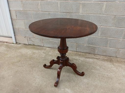 Mueble Mesa Auxiliar antigua inglés Victoriano (84 cm). Gran Velador antiguo grande (s. XIX).