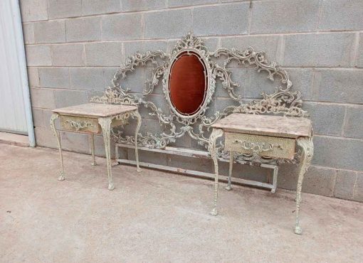 2 Cabeceros antiguos estilo Luis XV 150 cm. Cama antigua Cabecero antiguo Barroco Rococó Isabelino. - Imagen 9