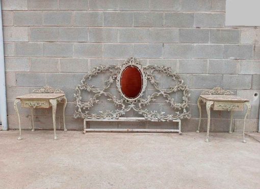 2 Cabeceros antiguos estilo Luis XV 150 cm. Cama antigua Cabecero antiguo Barroco Rococó Isabelino. - Imagen 11