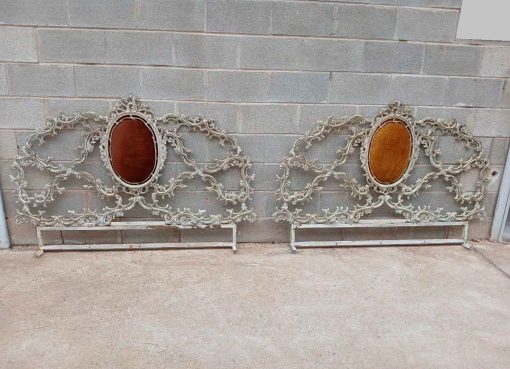 2 Cabeceros antiguos estilo Luis XV 150 cm. Cama antigua Cabecero antiguo Barroco Rococó Isabelino. - Imagen 2