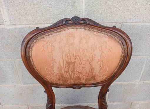 4 Cuatro Sillas antiguas estilo Luis XV. Sillas antiguas estilo Isabelino Barroco. Silla antigua. - Imagen 10