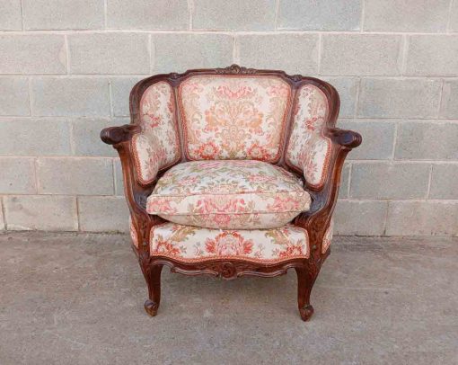 2 Dos Sillones antiguos estilo Luis XV. Pareja de Sillones antiguos estilo Barroco Versallesco. - Imagen 4