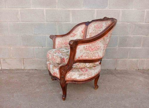 2 Dos Sillones antiguos estilo Luis XV. Pareja de Sillones antiguos estilo Barroco Versallesco. - Imagen 5
