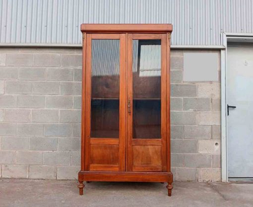 Vitrina antigua estilo Inglés. Mueble Librero Armario antiguo reconvertido Vitrina Estantería. - Imagen 5