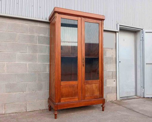 Vitrina antigua estilo Inglés. Mueble Librero Armario antiguo reconvertido Vitrina Estantería. - Imagen 6