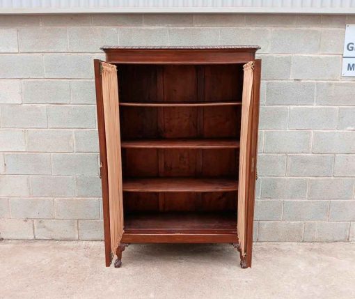 Vitrina Estantería Librería estilo inglés Victoriano. Mueble Despacho Librero Chippendale. - Imagen 4