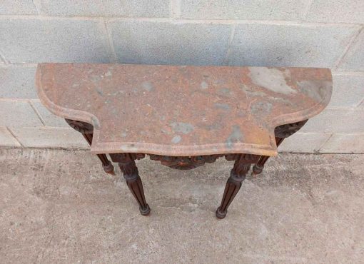 Consola antigua estilo Luis XVI (90 cm). Mueble Consola antigua de madera estilo inglés. - Imagen 3