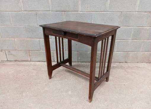 Mueble Mesa Auxiliar antigua estilo Art Decó. Pequeño Escritorio antiguo estilo Modernista.