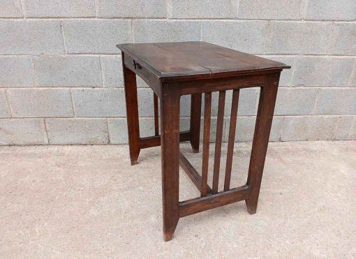 Mueble Mesa Auxiliar antigua estilo Art Decó. Pequeño Escritorio antiguo estilo Modernista. - Imagen 2