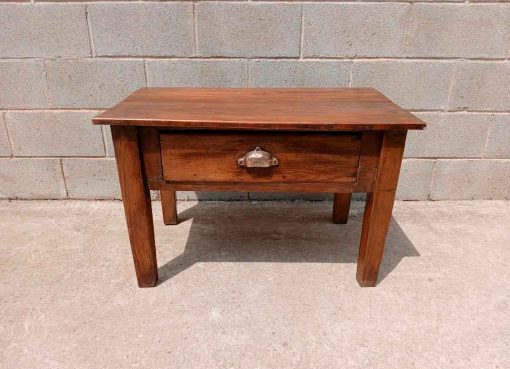 Mesa Auxiliar antigua. Mesa Tocinera antigua. Pequeña Mesa Baja Escritorio. - Imagen 2