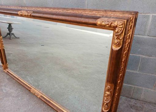 Gran Espejo antiguo estilo Luis XVI (2 metros). Espejo grande pan de oro estilo Francés Neoclásico. - Imagen 2