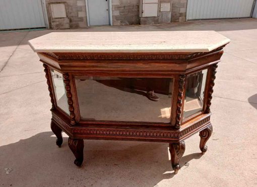 Conjunto Muebles antiguos Farmacia Botica. Mostrador antiguo + 3 Vitrinas antiguas inglés Victoriano. - Imagen 7