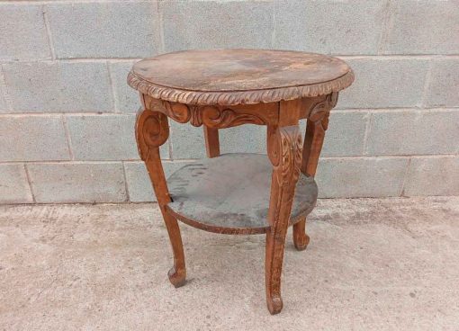 Velador antiguo para restaurar. Mueble Mesa Mesita auxiliar antigua estilo inglés Victoriano.