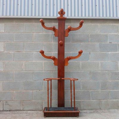 Perchero pie antiguo estilo inglés Victoriano Mueble paragüero bastonero antiguo Modernista Art Decó.