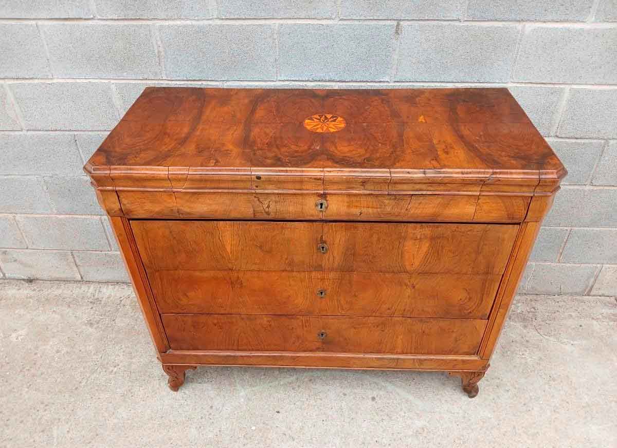 Cómoda antigua estilo Luis Felipe (Francia s.XIX). Mueble Cómoda Cajonera antigua estilo inglés. - Imagen 3