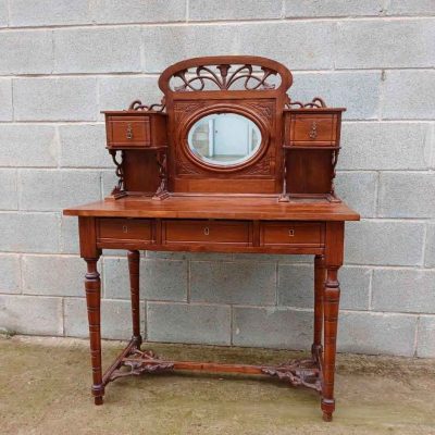 Escritorio antiguo estilo Modernista. Mueble Mesa Tocador Escritorio Secreter estilo Art Nouveau.