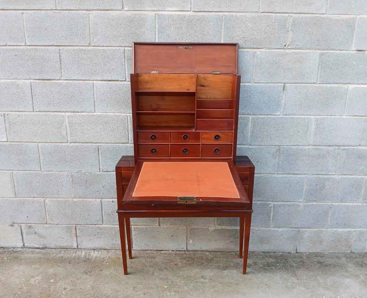 Mueble Auxiliar antiguo estilo Art Decó. Escritorio Secreter antiguo. - Imagen 4