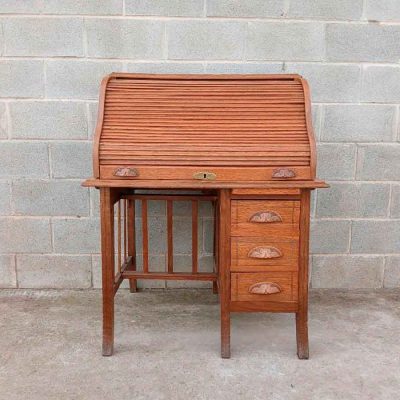 Escritorio antiguo persiana estilo Americano. Bureau Buró Canterano Escritorio tapa antiguo Art Decó.