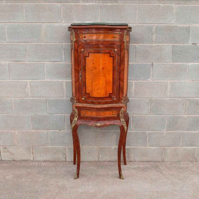 Mueble Bar antiguo estilo Luis XV. Mueble Auxiliar antiguo estilo Isabelino Barroco.