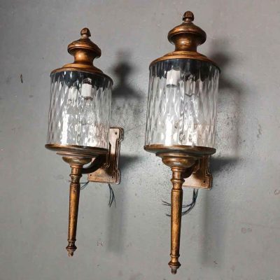 2 Dos Apliques antiguos estilo Luis XVI (70 cm). Lámpara Aplique antiguo estilo inglés Victoriano.