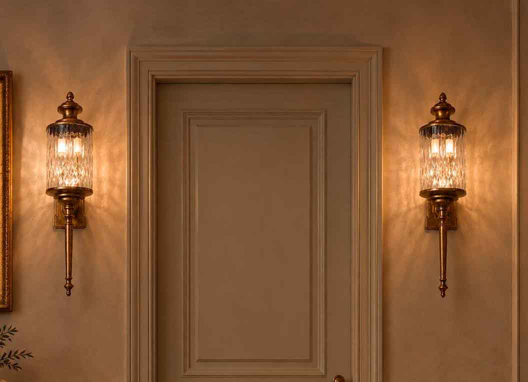 2 Dos Apliques antiguos estilo Luis XVI (70 cm). Lámpara Aplique antiguo estilo inglés Victoriano. - Imagen 3