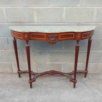 Consola antigua estilo Luis XV XVI. Mueble Consola antigua vintage estilo inglés Victoriano Isabelino.