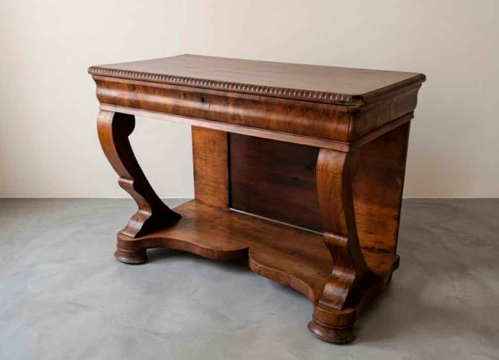 Consola antigua estilo Luis Felipe s.XIX Mueble Consola antigua estilo inglés Victoriano Biedermeier. - Imagen 2