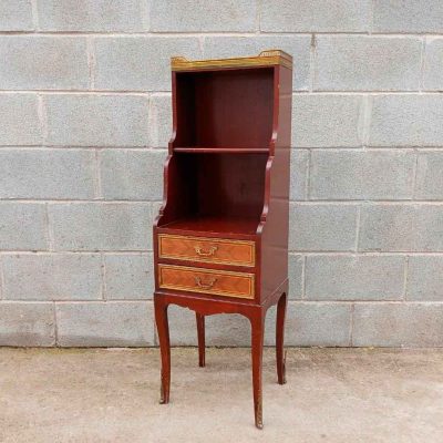 Mueble auxiliar antiguo estilo Luis XV. Mesa Mesita Auxiliar noche dormitorio vintage Isabelino.
