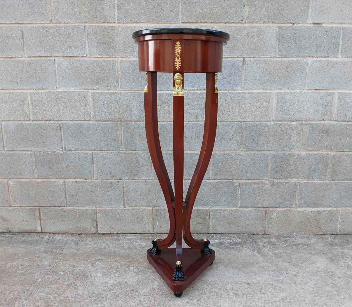 2 Dos Columnas antiguas estilo Imperio (128 cm). Pareja de Pedestales pie columna antigua Neoclásico. - Imagen 5